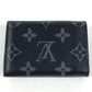 LOUIS VUITTON M45417 Monogram Eclipse Discovery Compact Wallet, Tri-fold Wallet, Monogram Eclipse Canvas, Unisex, Black