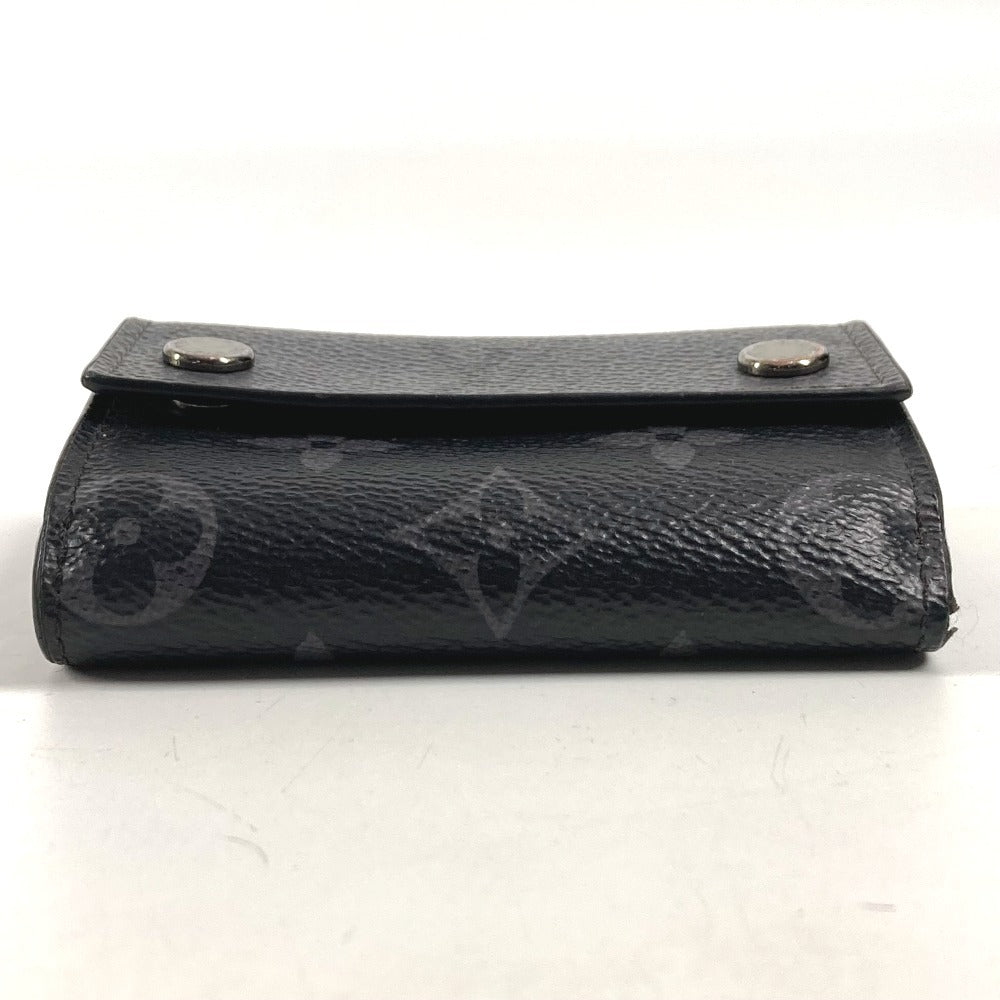 LOUIS VUITTON M45417 Monogram Eclipse Discovery Compact Wallet, Tri-fold Wallet, Monogram Eclipse Canvas, Unisex, Black