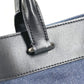 HUNTING WORLD logo bucket-shaped bag, 2-way handbag, tote bag, shoulder bag, denim, unisex, blue