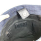 HUNTING WORLD logo bucket-shaped bag, 2-way handbag, tote bag, shoulder bag, denim, unisex, blue