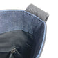 HUNTING WORLD logo bucket-shaped bag, 2-way handbag, tote bag, shoulder bag, denim, unisex, blue