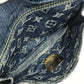 LOUIS VUITTON M95347 Monogram Denim Bum Bag, Crossbody Bag, Waist Bag, Monogram Denim Canvas, Women's, Blue