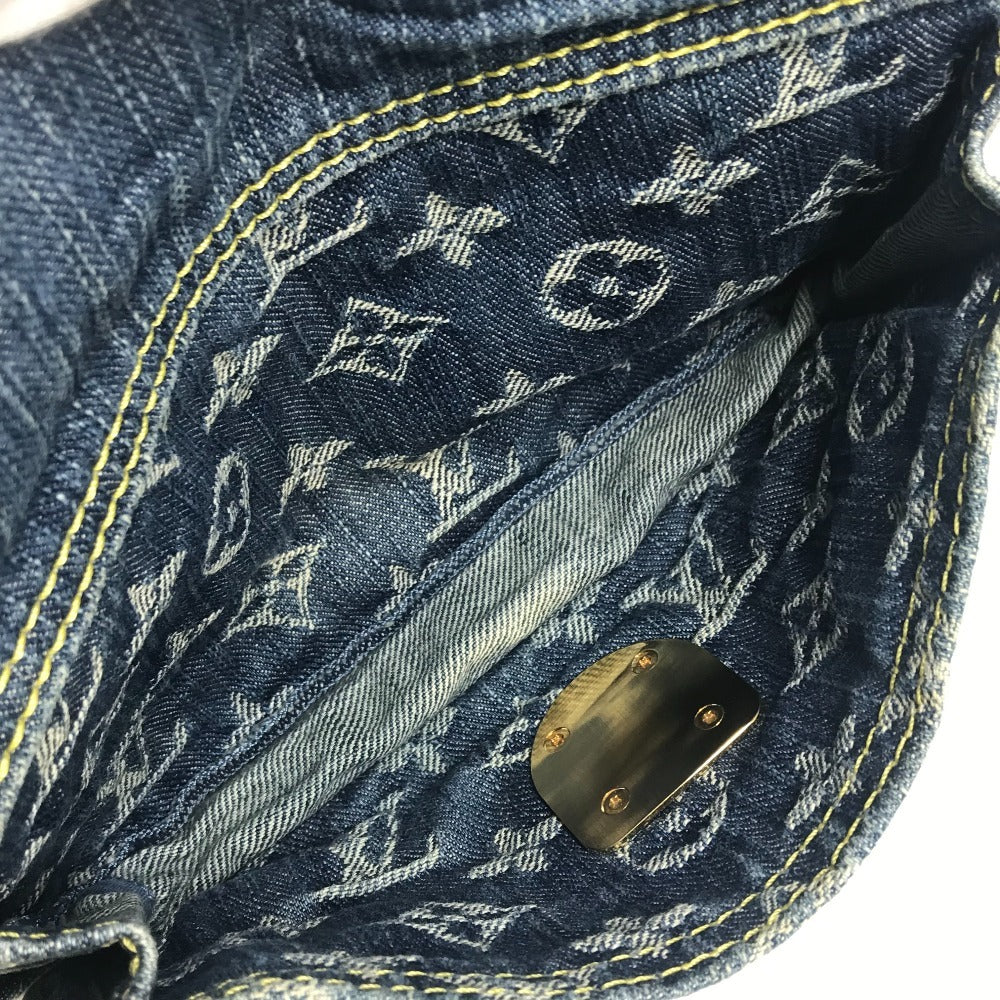 LOUIS VUITTON M95347 Monogram Denim Bum Bag, Crossbody Bag, Waist Bag, Monogram Denim Canvas, Women's, Blue