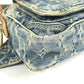 LOUIS VUITTON M95347 Monogram Denim Bum Bag, Crossbody Bag, Waist Bag, Monogram Denim Canvas, Women's, Blue