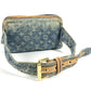 LOUIS VUITTON M95347 Monogram Denim Bum Bag, Crossbody Bag, Waist Bag, Monogram Denim Canvas, Women's, Blue