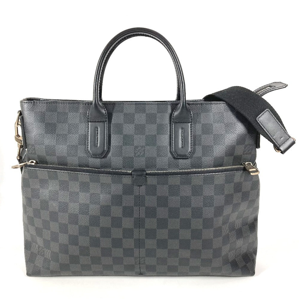 LOUIS VUITTON N41564 Damier Graphite 7DW Briefcase, Seven Days a Week, Tote Bag, Handbag, Shoulder Bag, Business Bag, Damier Graphite Canvas, Unisex, Black