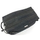 GUCCI 02888 Logo Double Zip Zip Bag Pouch Clutch Bag with Handle Second Bag Leather/Canvas Unisex Black