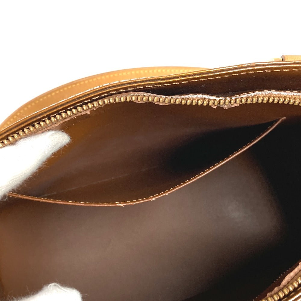 LOUIS VUITTON M91122 Monogram Vernis Houston Shoulder Bag/Tote Bag in Monogram Vernis Canvas, Women's, Bronze/Brown