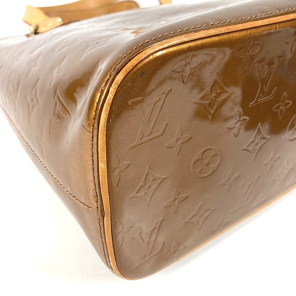 LOUIS VUITTON M91122 Monogram Vernis Houston Shoulder Bag/Tote Bag in Monogram Vernis Canvas, Women's, Bronze/Brown