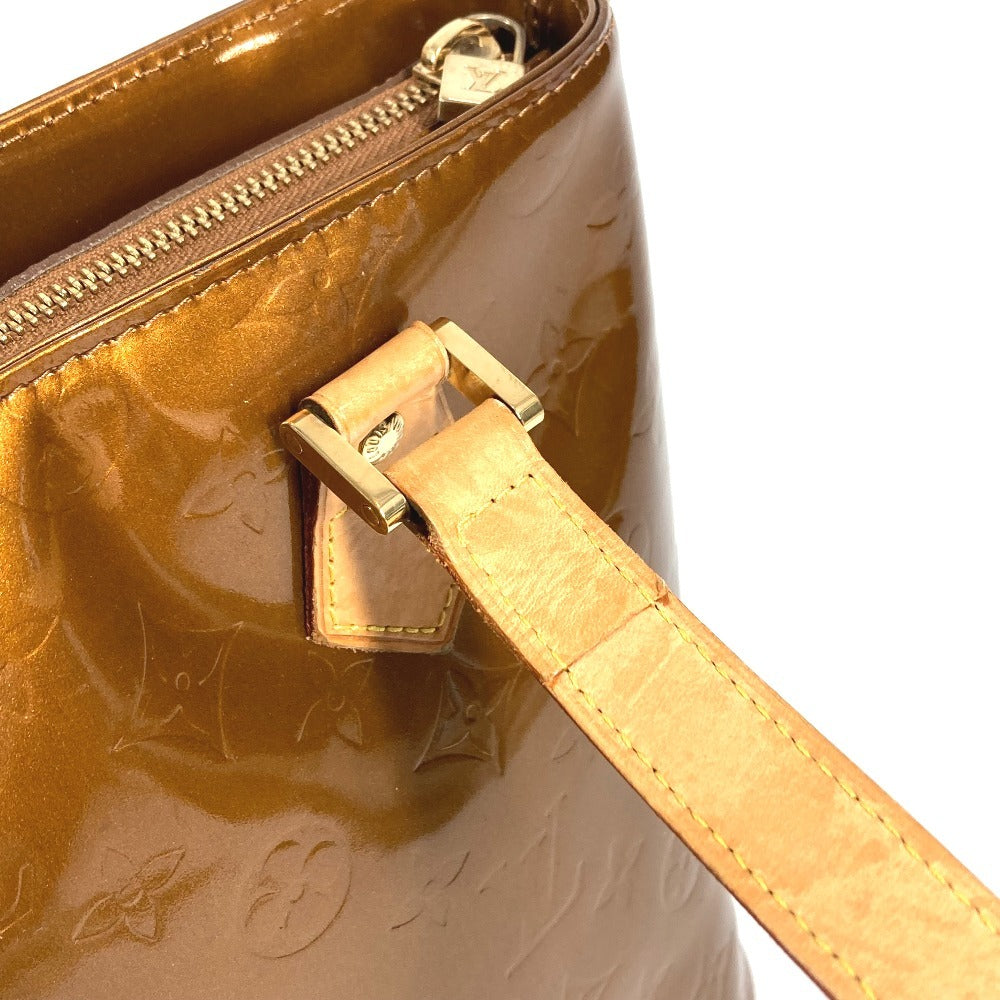 LOUIS VUITTON M91122 Monogram Vernis Houston Shoulder Bag/Tote Bag in Monogram Vernis Canvas, Women's, Bronze/Brown