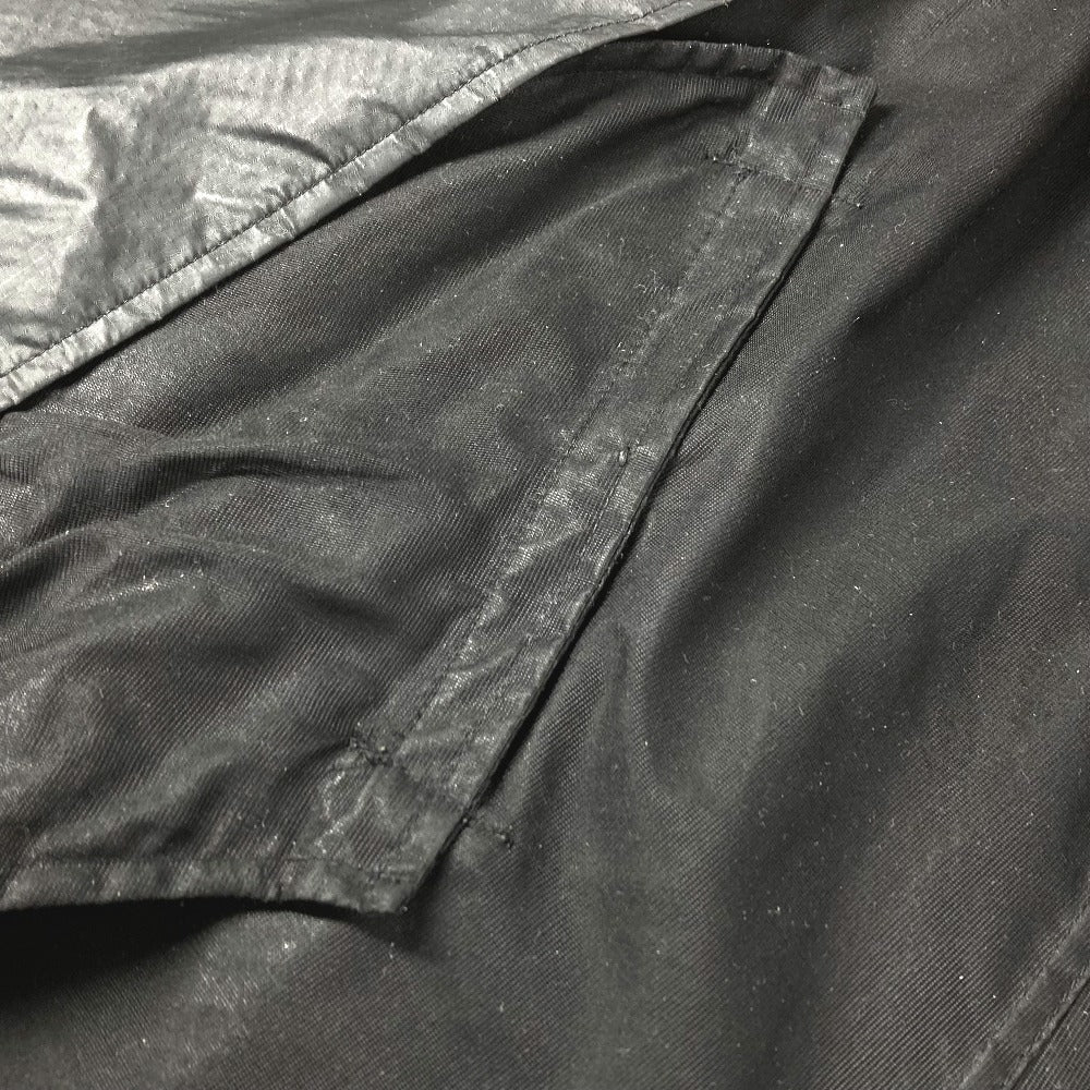 FENDI セレリア ロゴ ベルト付き コート アウター 長袖 トレンチコート ナイロン レディース ブラック