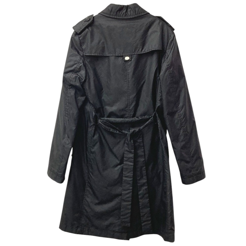 FENDI セレリア ロゴ ベルト付き コート アウター 長袖 トレンチコート ナイロン レディース ブラック