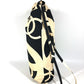 CHANEL CC Coco Mark Drawstring Bag, Shoulder Bag, Cotton, Women's, White