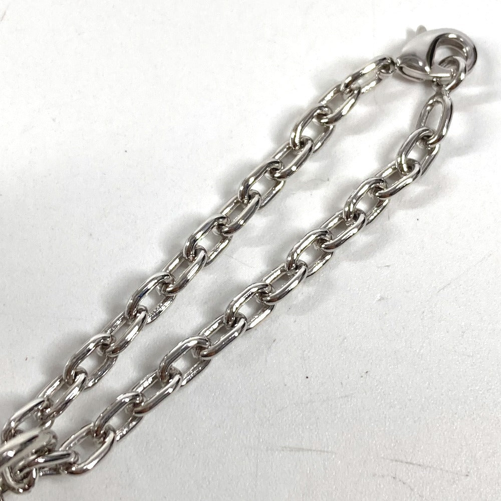 CARTIER ハート ロゴ バッグチャーム キーチェーン キーホルダー メタル ユニセックス シルバー