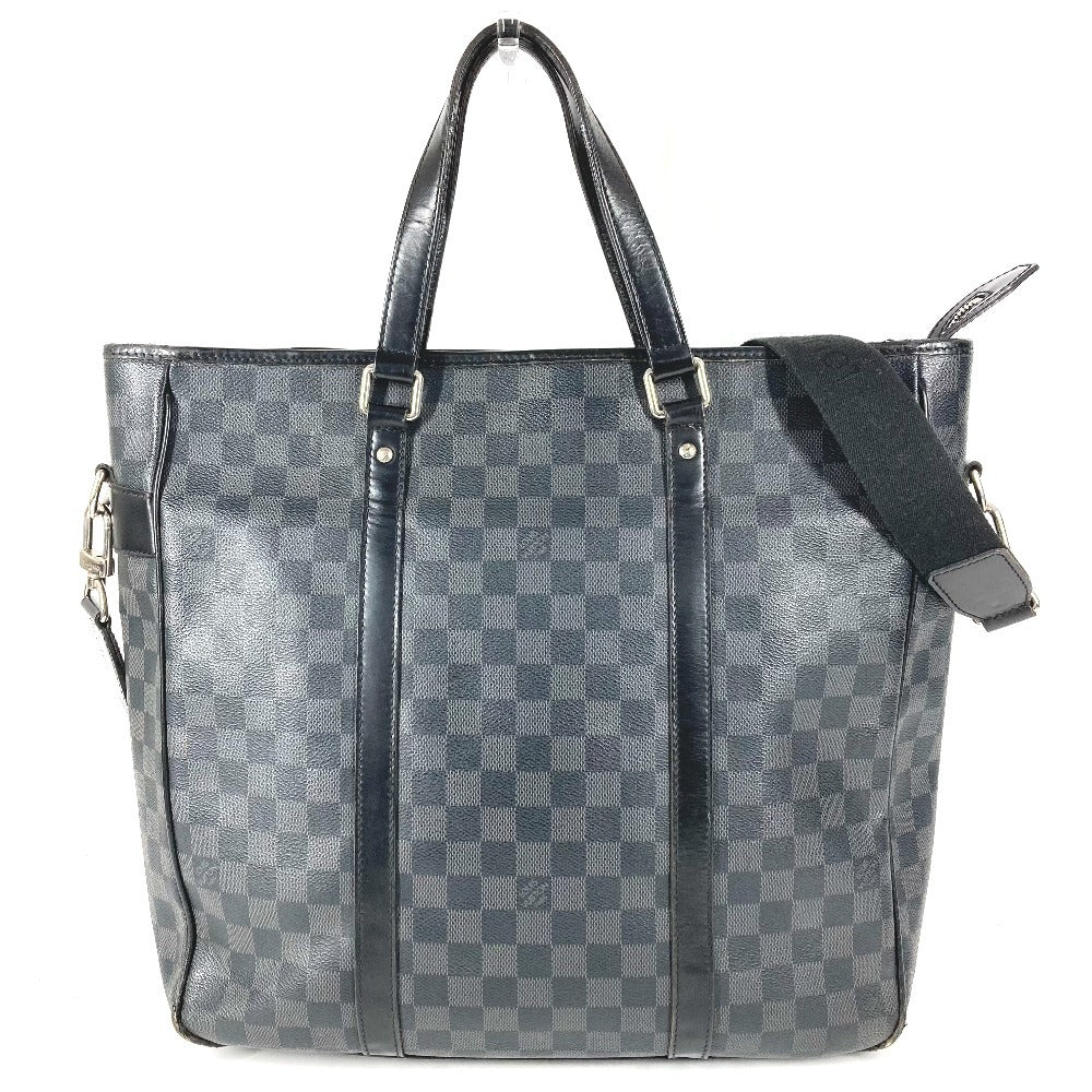 LOUIS VUITTON N51192 ダミエグラフィット タダオ トートバッグ 縦型 カバン 斜め掛け 2WAYバッグ ショルダーバッグ ダミエグラフィットキャンバス ユニセックス ブラック