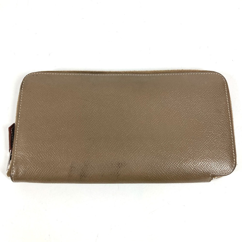 HERMES アザップロング シルクイン アザップロングシルクイン 財布 ロングウォレット ラウンドファスナー 長財布 エプソン ユニセックス エトゥープ グレー
