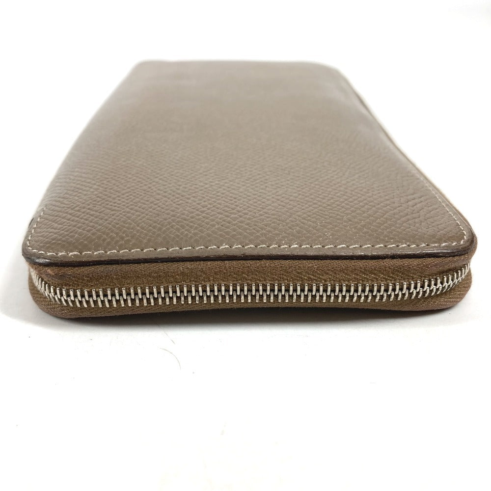 HERMES アザップロング シルクイン アザップロングシルクイン 財布 ロングウォレット ラウンドファスナー 長財布 エプソン ユニセックス エトゥープ グレー