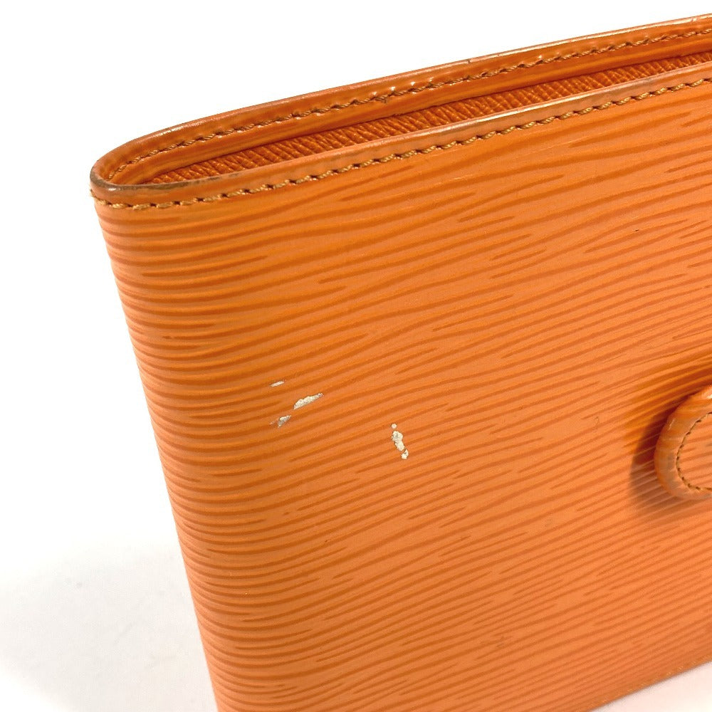 LOUIS VUITTON M6355H エピ ポルト ビエ コンパクト コンパクトウォレット 2つ折り財布 エピレザー ユニセックス マンダリンオレンジ オレンジ