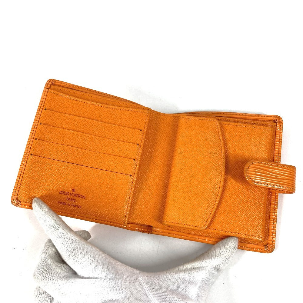LOUIS VUITTON M6355H エピ ポルト ビエ コンパクト コンパクトウォレット 2つ折り財布 エピレザー ユニセックス マンダリンオレンジ オレンジ