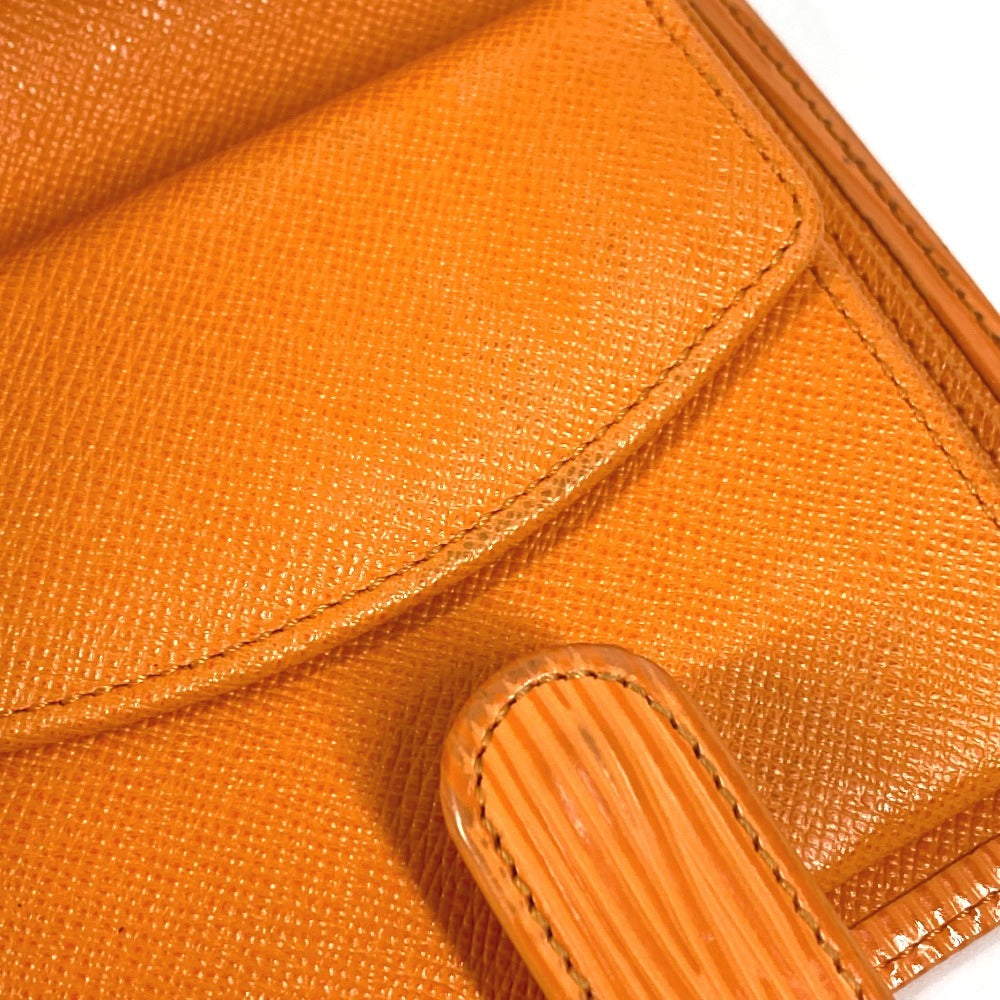 LOUIS VUITTON M6355H エピ ポルト ビエ コンパクト コンパクトウォレット 2つ折り財布 エピレザー ユニセックス マンダリンオレンジ オレンジ
