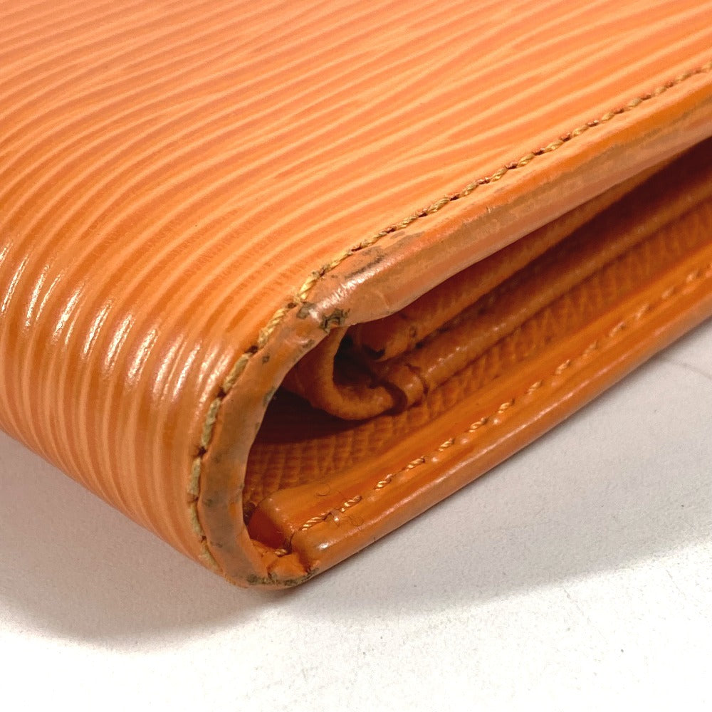 LOUIS VUITTON M6355H エピ ポルト ビエ コンパクト コンパクトウォレット 2つ折り財布 エピレザー ユニセックス マンダリンオレンジ オレンジ