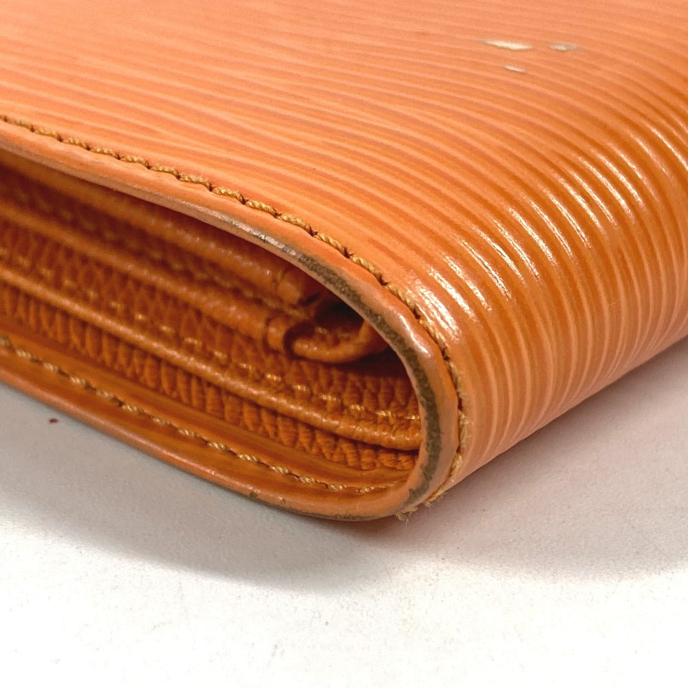LOUIS VUITTON M6355H エピ ポルト ビエ コンパクト コンパクトウォレット 2つ折り財布 エピレザー ユニセックス マンダリンオレンジ オレンジ