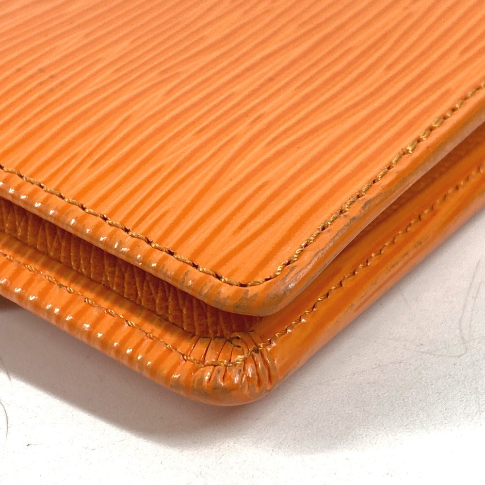 LOUIS VUITTON M6355H エピ ポルト ビエ コンパクト コンパクトウォレット 2つ折り財布 エピレザー ユニセックス マンダリンオレンジ オレンジ