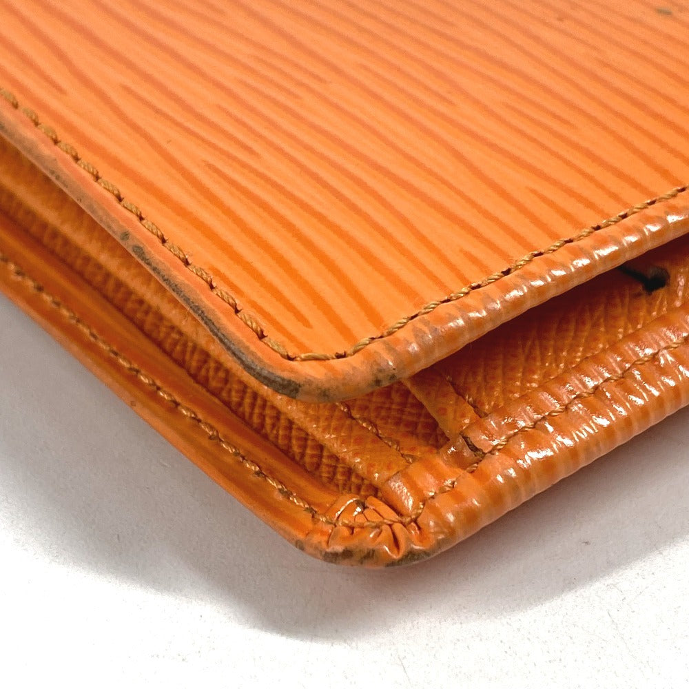 LOUIS VUITTON M6355H エピ ポルト ビエ コンパクト コンパクトウォレット 2つ折り財布 エピレザー ユニセックス マンダリンオレンジ オレンジ