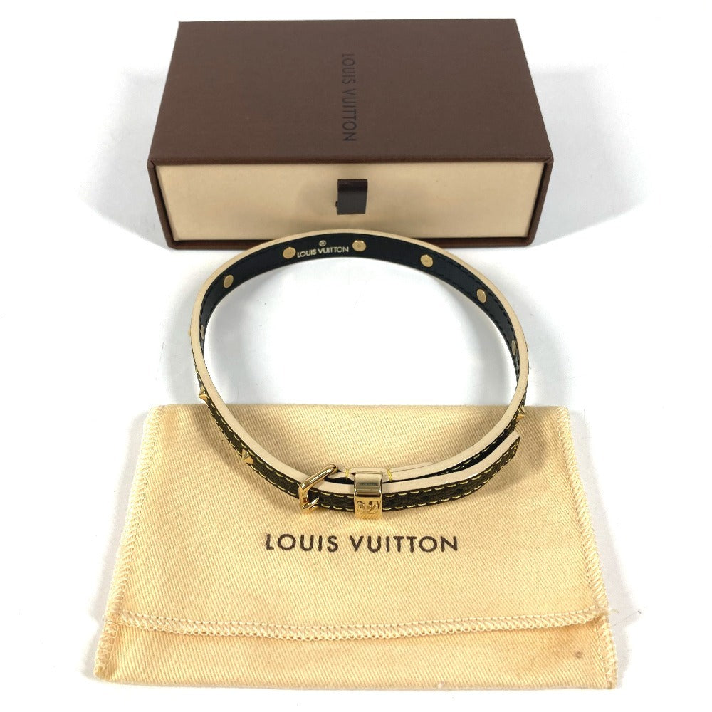 LOUIS VUITTON M91844 スハリ ブラスレ ドゥブルトゥール 2重ブレス アクセサリー ブレスレット スハリレザー ユニセックス ブラック