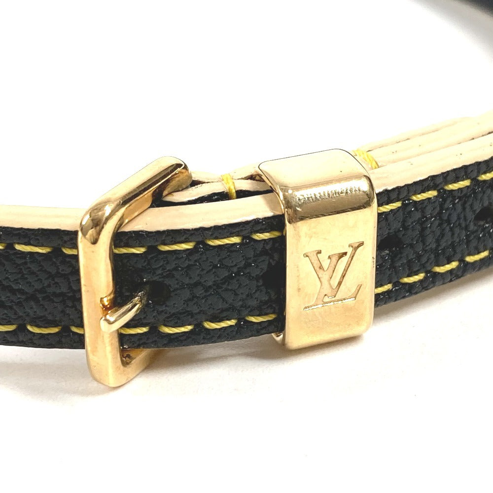 LOUIS VUITTON M91844 スハリ ブラスレ ドゥブルトゥール 2重ブレス アクセサリー ブレスレット スハリレザー ユニセックス ブラック