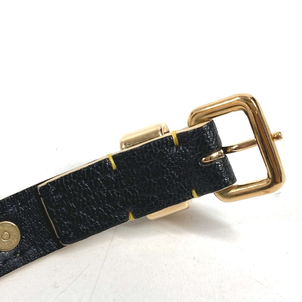 LOUIS VUITTON M91844 スハリ ブラスレ ドゥブルトゥール 2重ブレス アクセサリー ブレスレット スハリレザー ユニセックス ブラック