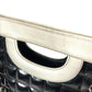 CHANEL Bicolor Logo Chocolate Bar Tote Bag Shoulder Bag W-Chain Bag Shoulder Bag Enamel/Leather Unisex Black