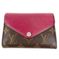 LOUIS VUITTON M60494 モノグラム エピ ポルトフォイユ マリールー コンパクトウォレット 3つ折り財布 モノグラムキャンバス ユニセックス フューシャ ピンク
