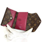LOUIS VUITTON M60494 モノグラム エピ ポルトフォイユ マリールー コンパクトウォレット 3つ折り財布 モノグラムキャンバス ユニセックス フューシャ ピンク