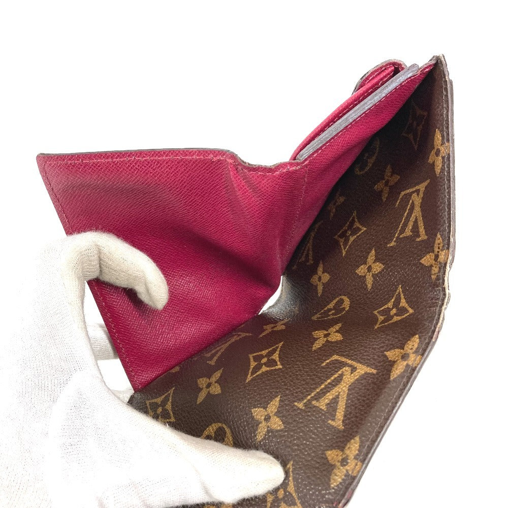 LOUIS VUITTON M60494 モノグラム エピ ポルトフォイユ マリールー コンパクトウォレット 3つ折り財布 モノグラムキャンバス ユニセックス フューシャ ピンク