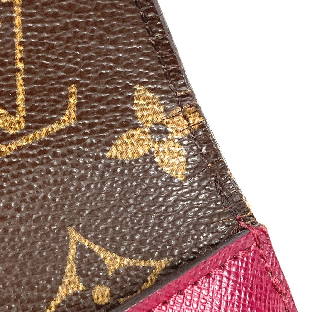 LOUIS VUITTON M60494 モノグラム エピ ポルトフォイユ マリールー コンパクトウォレット 3つ折り財布 モノグラムキャンバス ユニセックス フューシャ ピンク