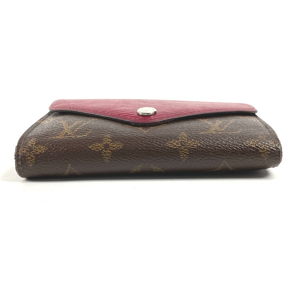 LOUIS VUITTON M60494 モノグラム エピ ポルトフォイユ マリールー コンパクトウォレット 3つ折り財布 モノグラムキャンバス ユニセックス フューシャ ピンク