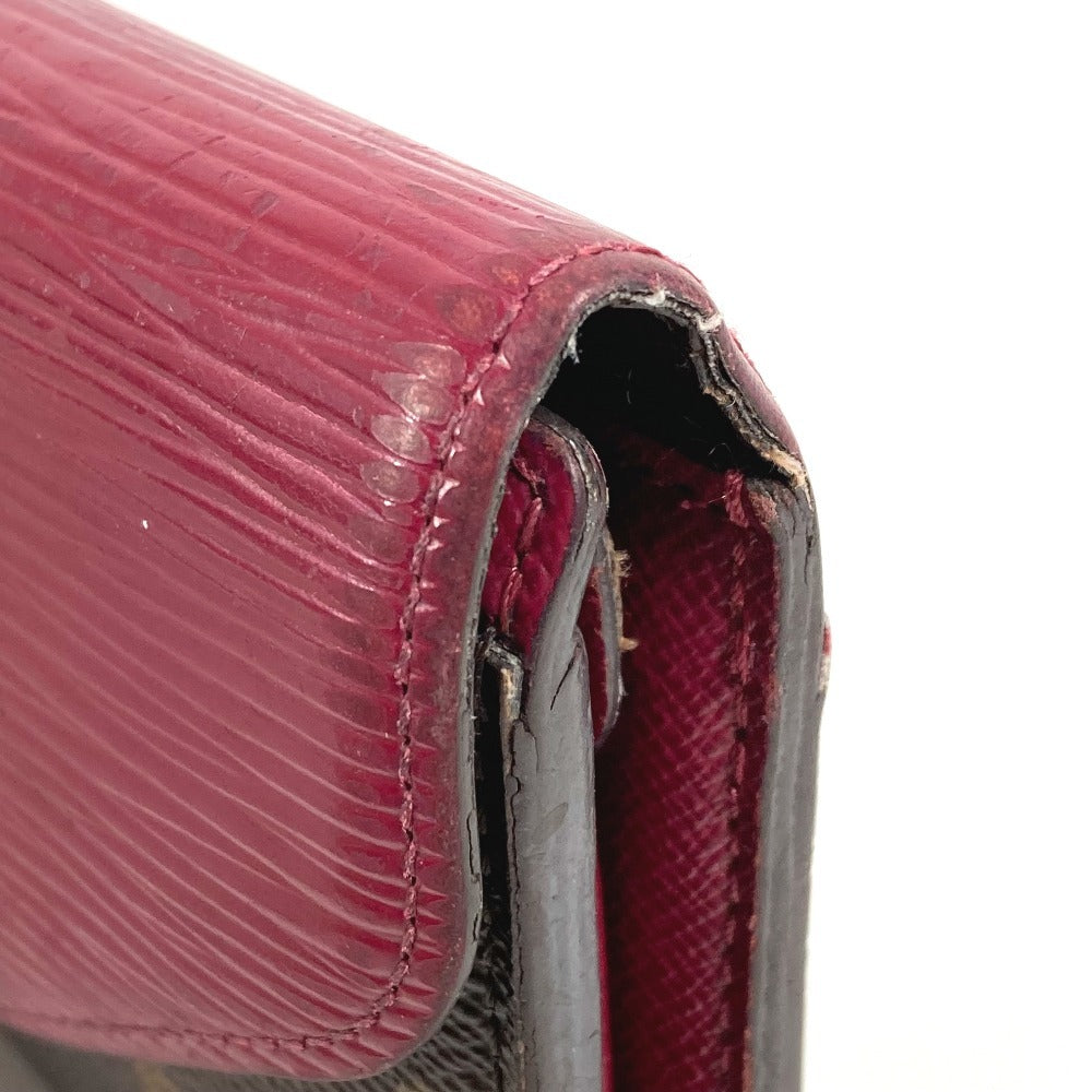LOUIS VUITTON M60494 モノグラム エピ ポルトフォイユ マリールー コンパクトウォレット 3つ折り財布 モノグラムキャンバス ユニセックス フューシャ ピンク