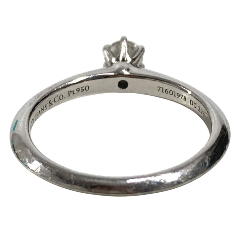 TIFFANY&Co. プラチナ ソリティア ダイヤモンド ダイヤ 1pt 0.22ct ジュエリー アクセサリー リング・指輪 Pt950 レディース シルバー