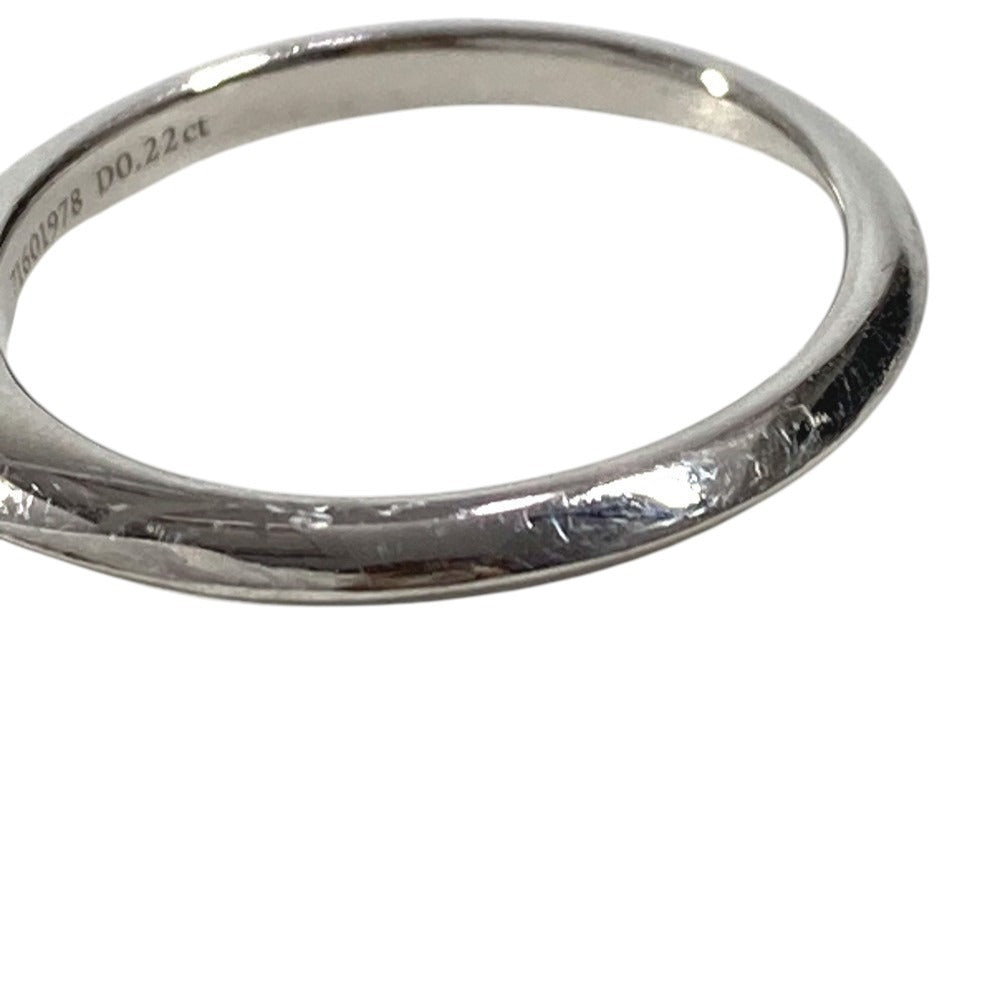 TIFFANY&Co. プラチナ ソリティア ダイヤモンド ダイヤ 1pt 0.22ct ジュエリー アクセサリー リング・指輪 Pt950 レディース シルバー