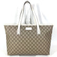 GUCCI 211137 GG Supreme Logo Bag Shoulder Tote Bag Shoulder Bag GG Supreme Canvas Unisex Beige