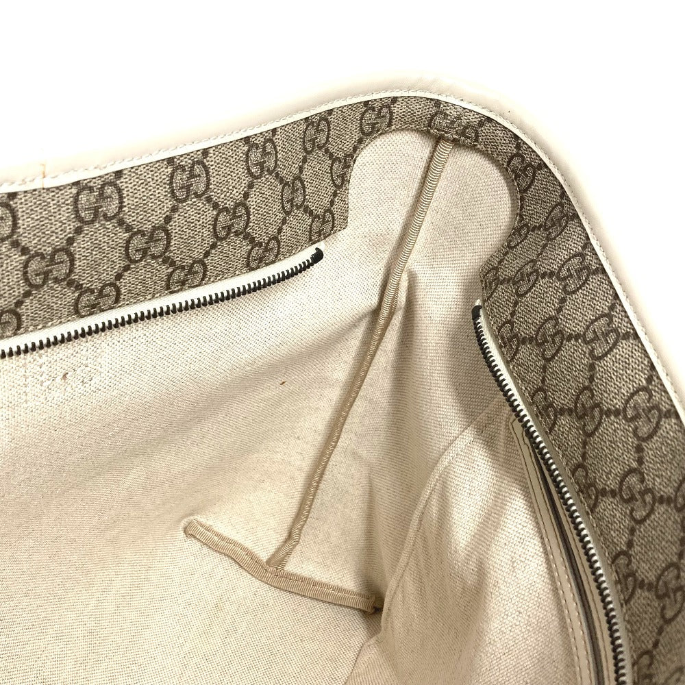 GUCCI 211137 GG Supreme Logo Bag Shoulder Tote Bag Shoulder Bag GG Supreme Canvas Unisex Beige