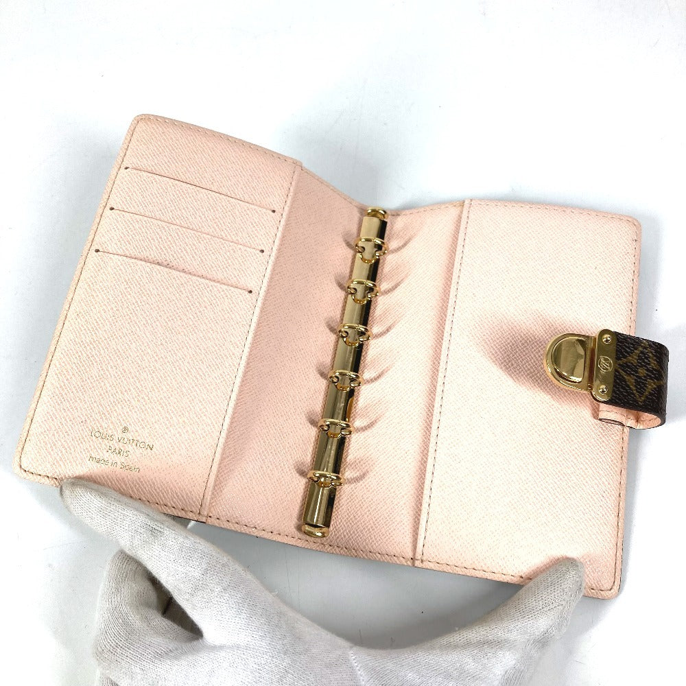 LOUIS VUITTON R21013 モノグラム アジェンダPM アジェンダ PM アジェンダコアラ システム手帳 ステーショナリー 手帳カバー モノグラムキャンバス ユニセックス ピンク