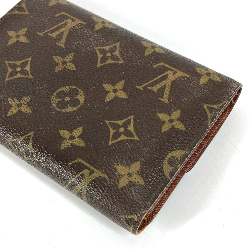 LOUIS VUITTON M61202 モノグラム ポルトトレゾールエテュイパピエ 長財布 フラップ 3つ折り財布 モノグラムキャンバス ユニセックス ブラウン