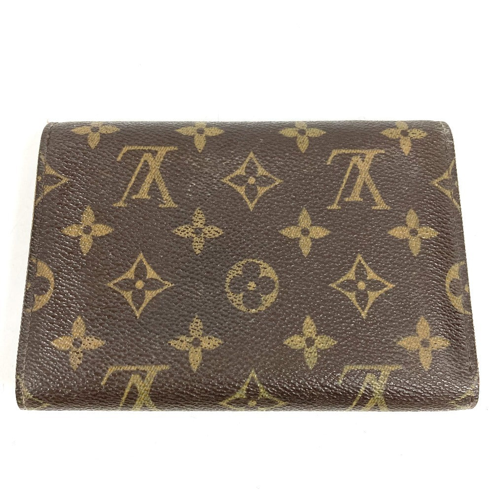 LOUIS VUITTON M61202 モノグラム ポルトトレゾールエテュイパピエ 長財布 フラップ 3つ折り財布 モノグラムキャンバス ユニセックス ブラウン