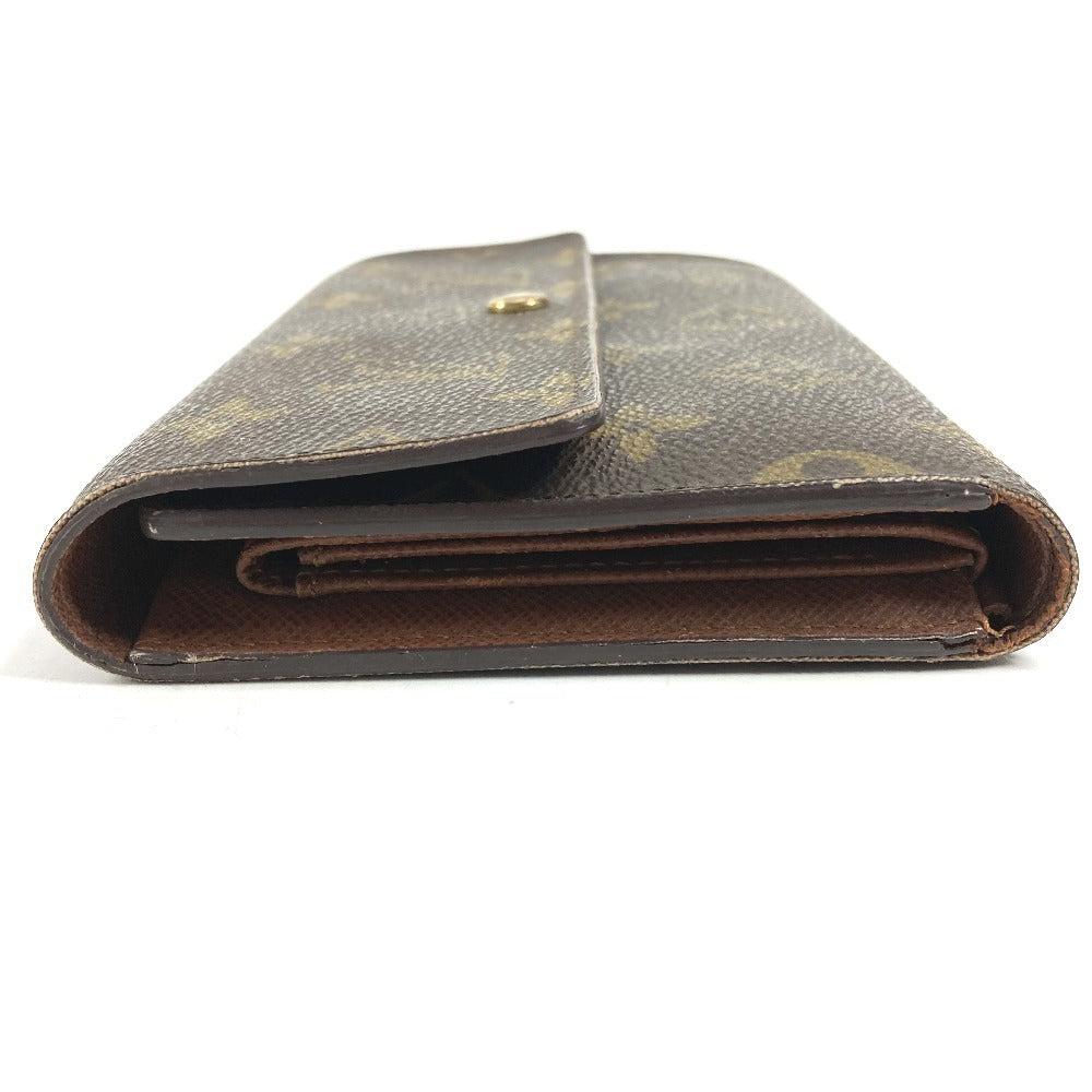 LOUIS VUITTON M61202 モノグラム ポルトトレゾールエテュイパピエ 長財布 フラップ 3つ折り財布 モノグラムキャンバス ユニセックス ブラウン