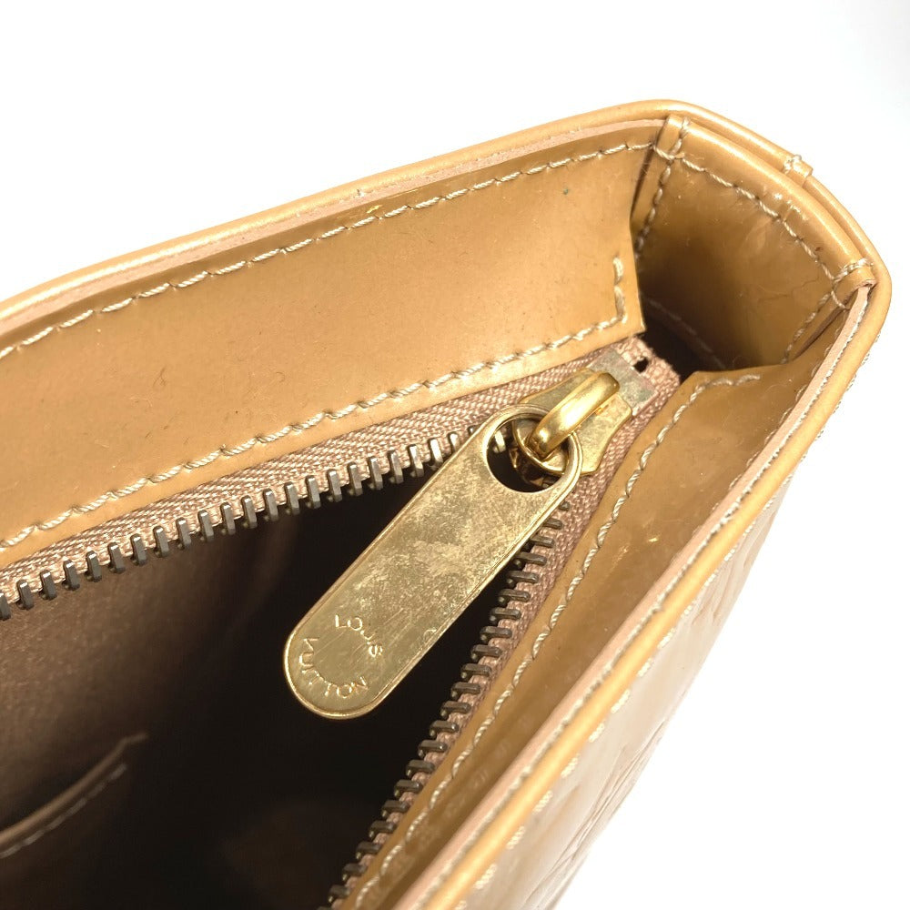 LOUIS VUITTON M91511 モノグラムヴェルニ ブレントウッド 肩掛け ショルダーバッグ カバン トートバッグ モノグラムヴェルニキャンバス レディース ベージュ