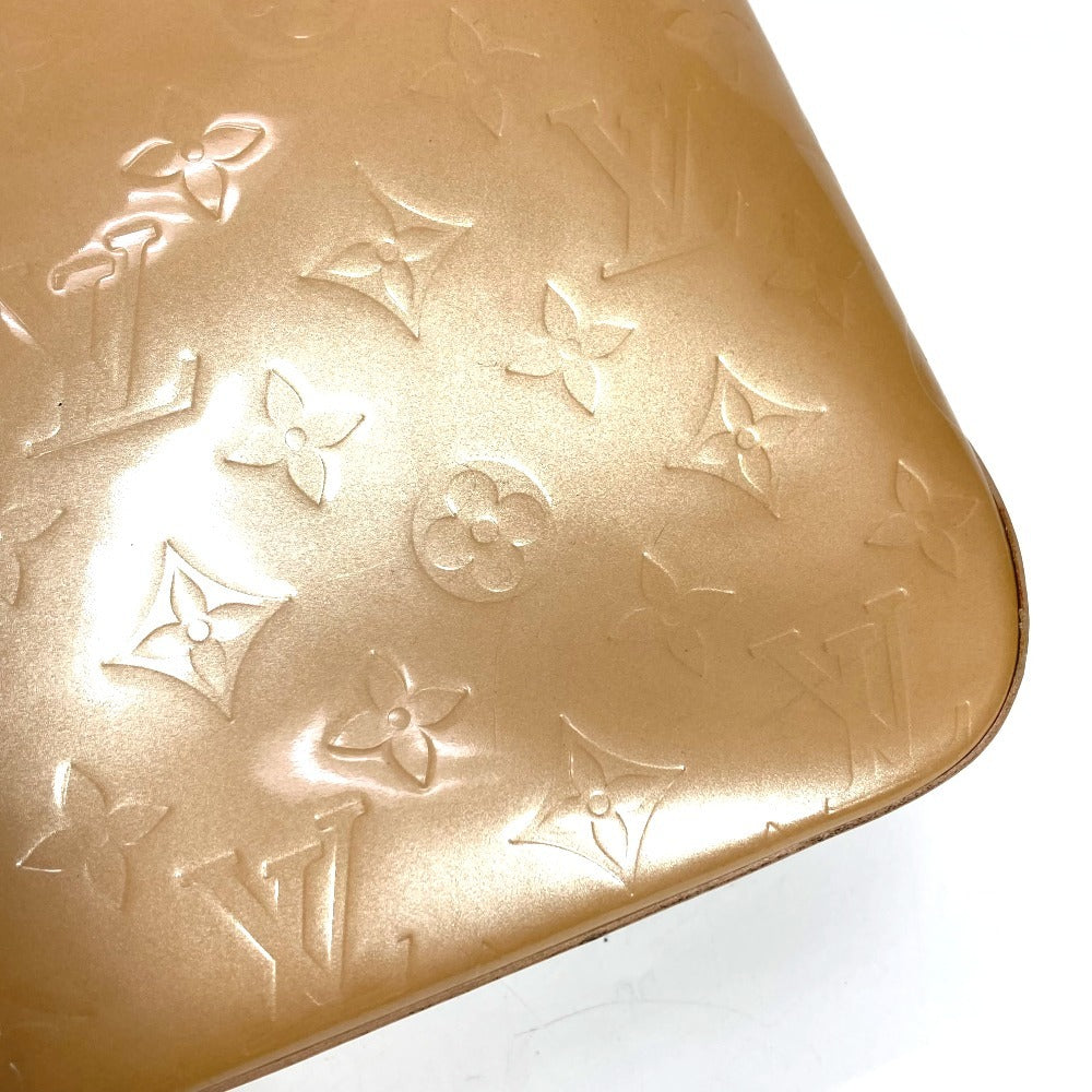 LOUIS VUITTON M91511 モノグラムヴェルニ ブレントウッド 肩掛け ショルダーバッグ カバン トートバッグ モノグラムヴェルニキャンバス レディース ベージュ