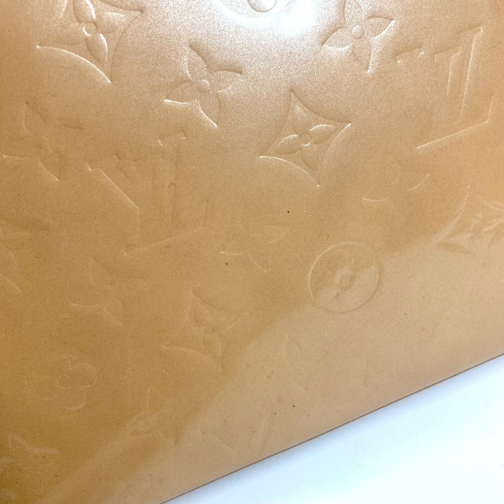 LOUIS VUITTON M91511 モノグラムヴェルニ ブレントウッド 肩掛け ショルダーバッグ カバン トートバッグ モノグラムヴェルニキャンバス レディース ベージュ