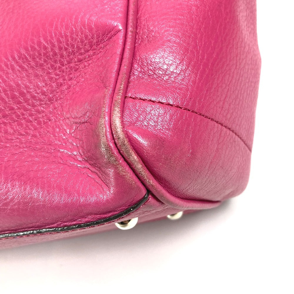 LOEWE ロゴ ヘリテージ トートバッグ カバン 肩掛け ショルダーバッグ レザー ユニセックス ピンク
